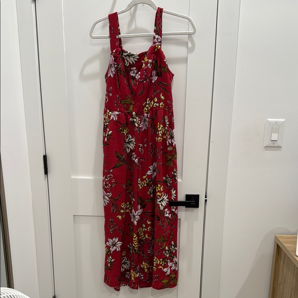 Floral Red jumpsuit